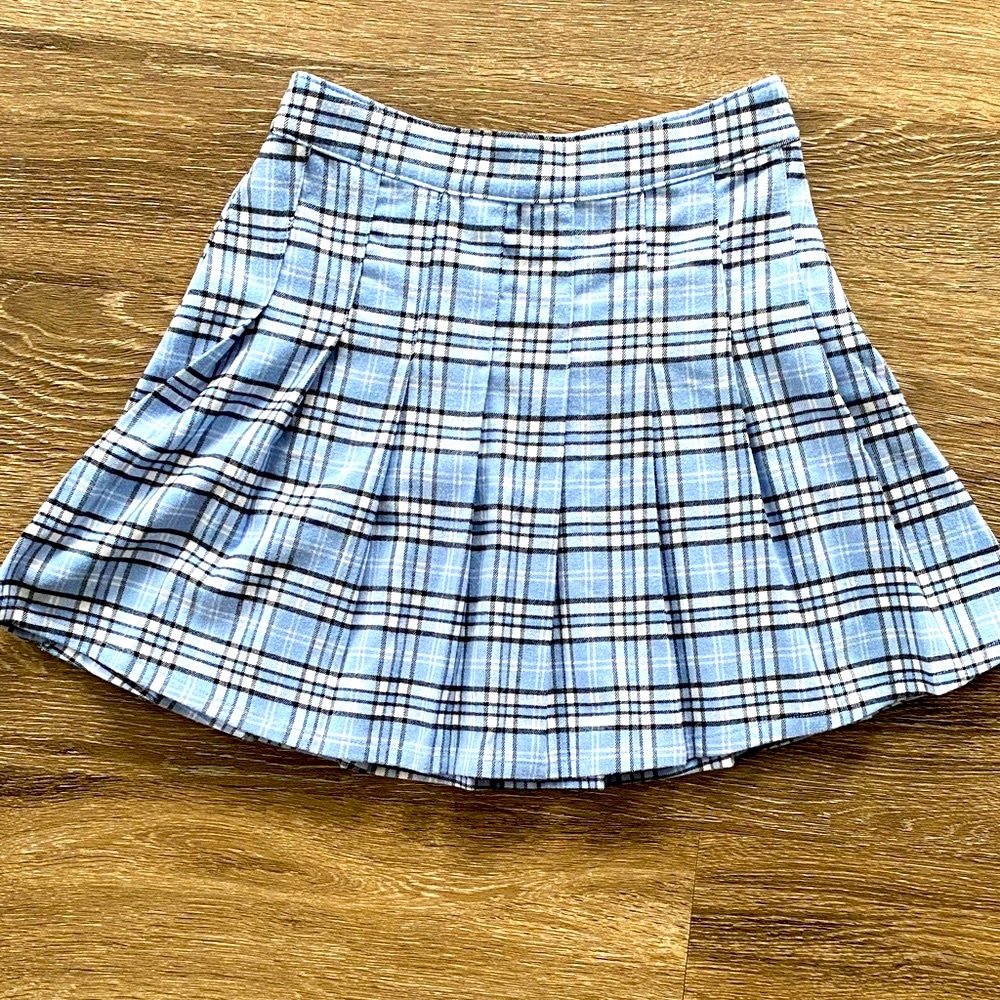 Abercrombie & Fitch| Women’s Vintage Blue Plaid Mini Skirt